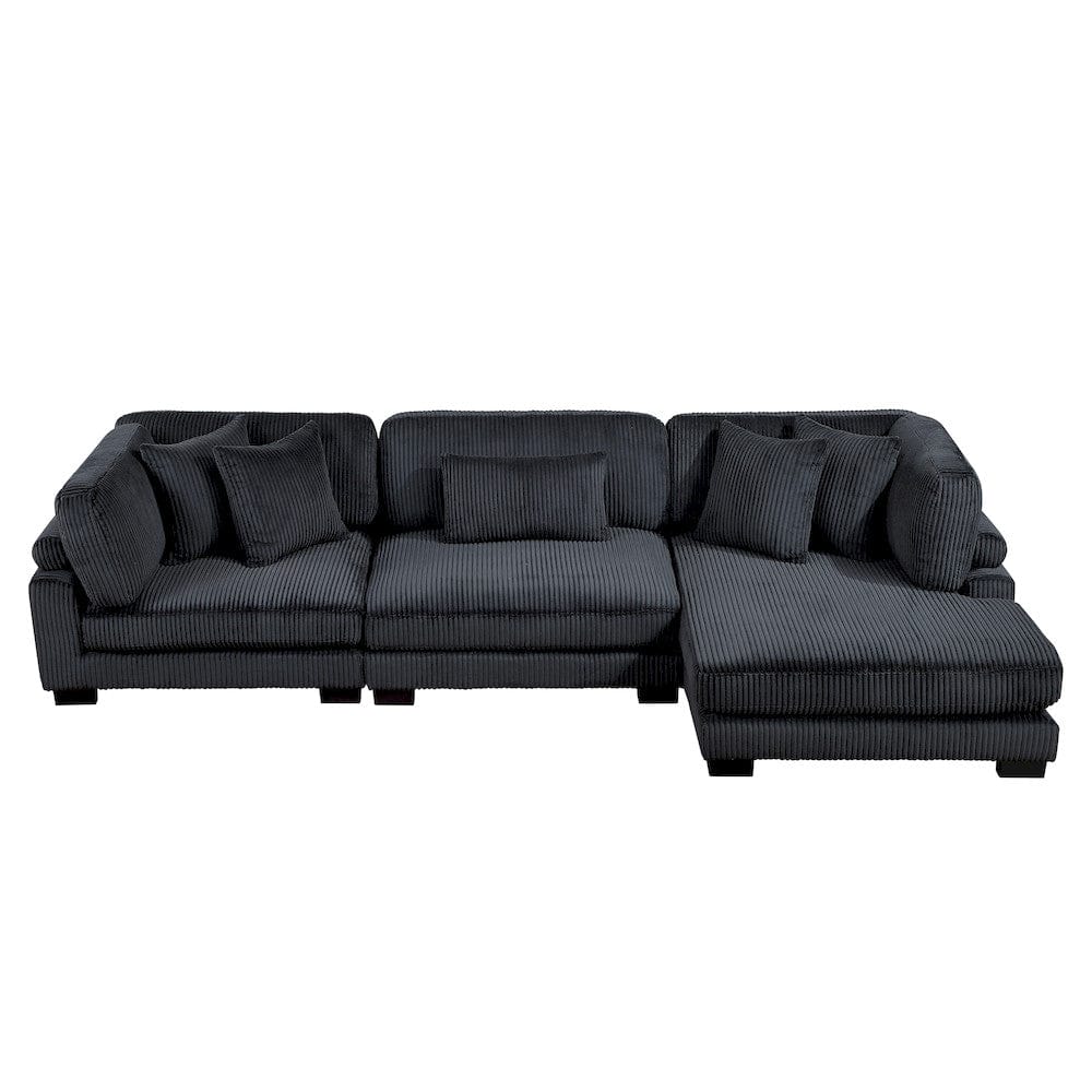 Homelegance  - Traverse 3-Piece Modular Sectional W/ Reversible Chaise - 8555BKxCRACVC  view 6