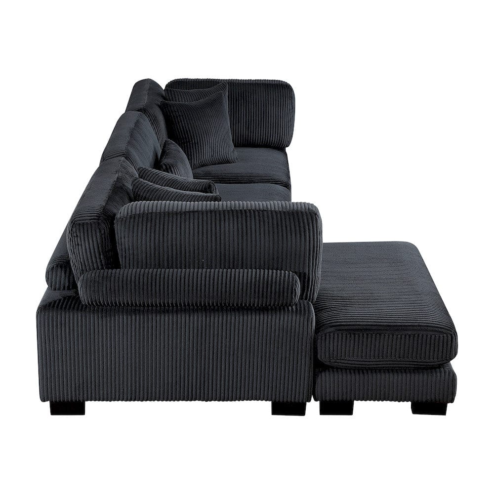 Homelegance  - Traverse 3-Piece Modular Sectional W/ Reversible Chaise - 8555BKxCRACVC  view 10
