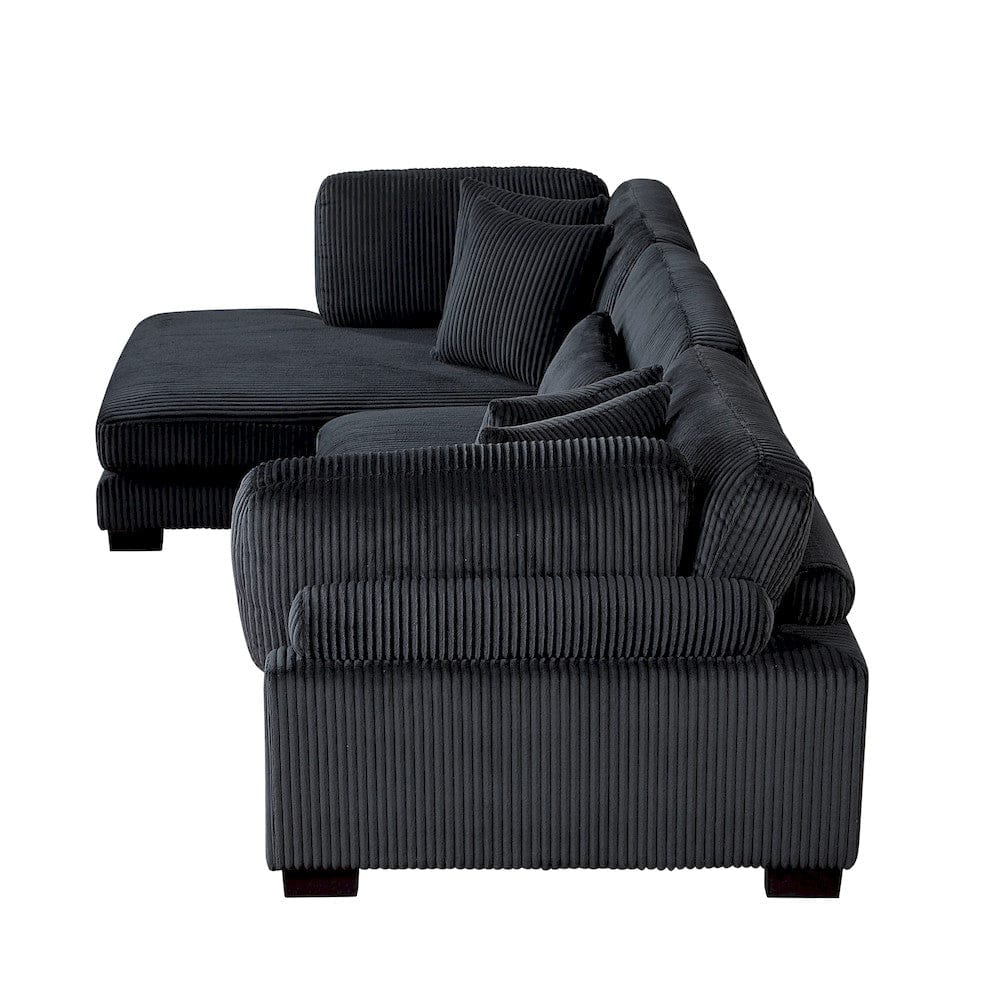 Homelegance  - Traverse 3-Piece Modular Sectional W/ Reversible Chaise - 8555BKxCRACVC  view 11