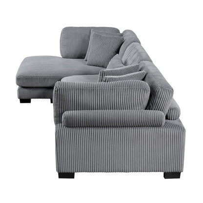 Homelegance  - Traverse 3-Piece Modular Sectional W/ Reversible Chaise - 8555GYxCRACVC  view 2