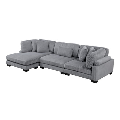 Homelegance  - Traverse 3-Piece Modular Sectional W/ Reversible Chaise - 8555GYxCRACVC  view 11