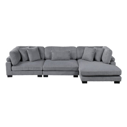 Homelegance  - Traverse 3-Piece Modular Sectional W/ Reversible Chaise - 8555GYxCRACVC  view 12
