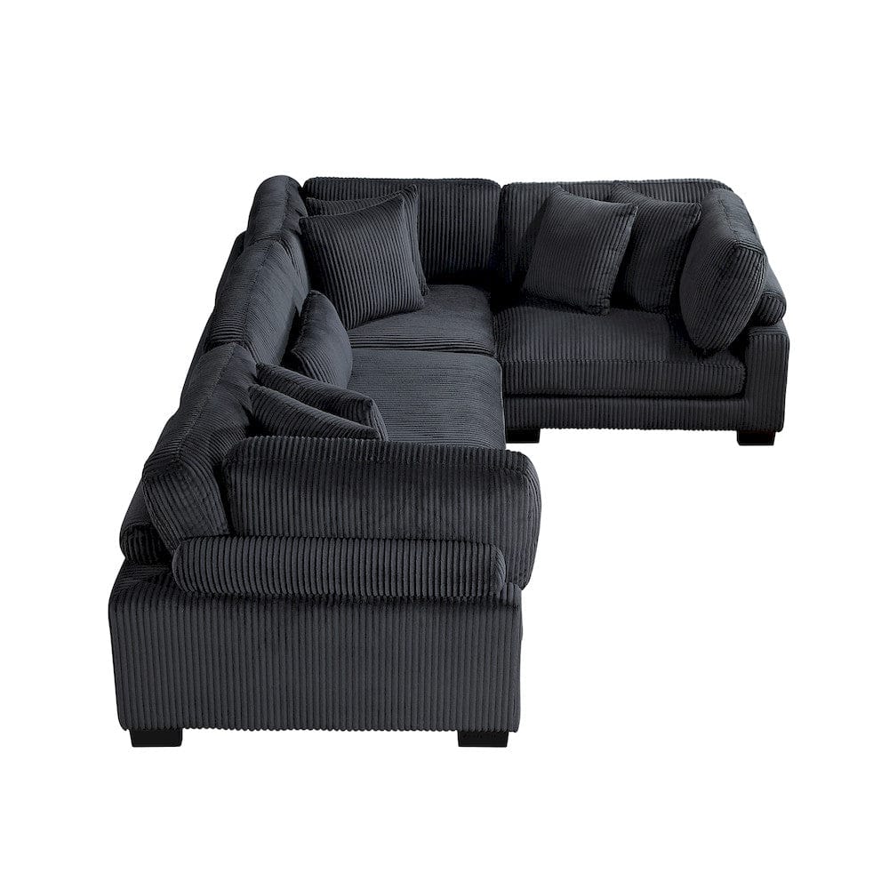 Homelegance  - Traverse 4-Piece Modular Sectional - 8555BKx3CRAC  view 3