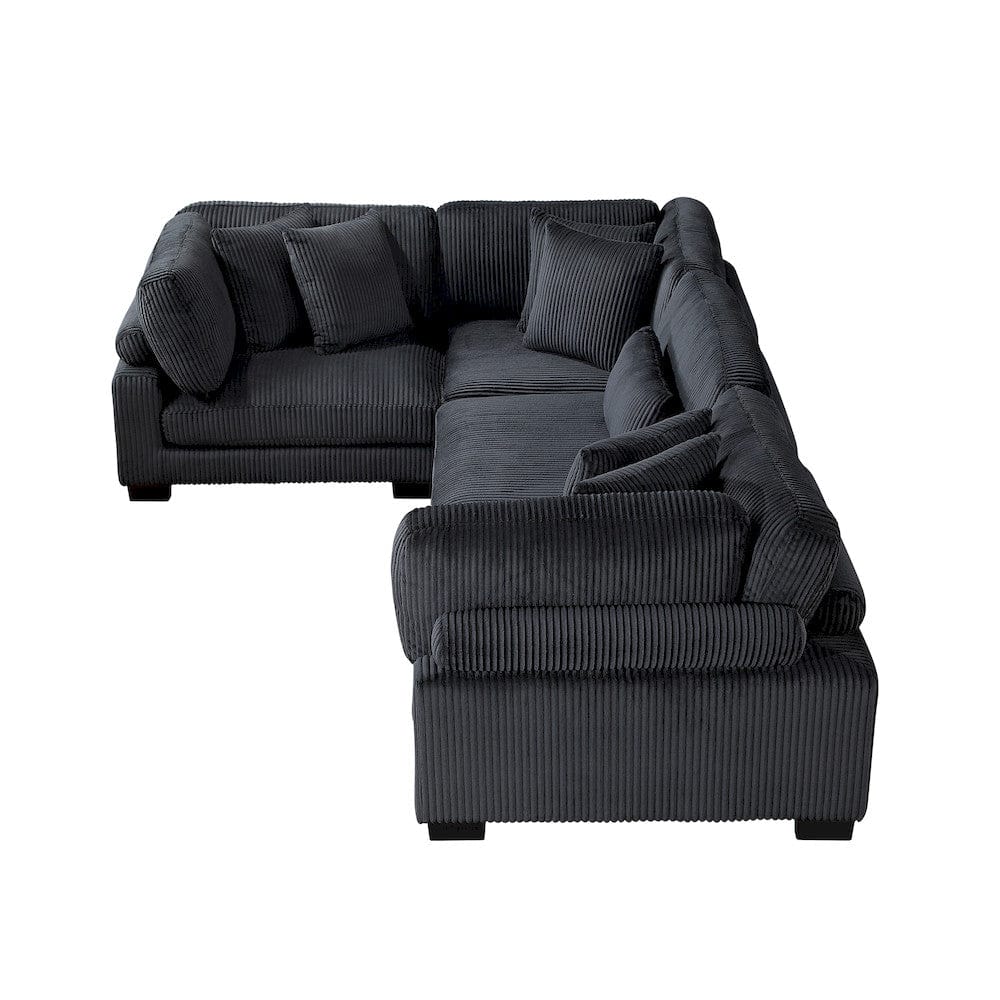 Homelegance  - Traverse 4-Piece Modular Sectional - 8555BKx3CRAC  view 4