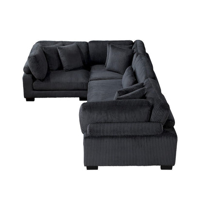 Homelegance  - Traverse 4-Piece Modular Sectional - 8555BKx3CRAC  view 4