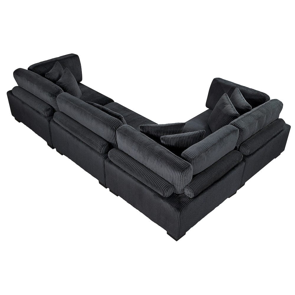 Homelegance  - Traverse 4-Piece Modular Sectional - 8555BKx3CRAC  view 6
