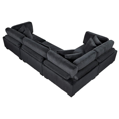 Homelegance  - Traverse 4-Piece Modular Sectional - 8555BKx3CRAC  view 6