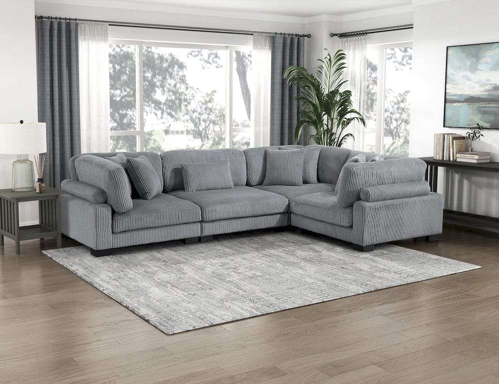 Homelegance  - Traverse 4-Piece Modular Sectional - 8555GYx3CRAC  view 4