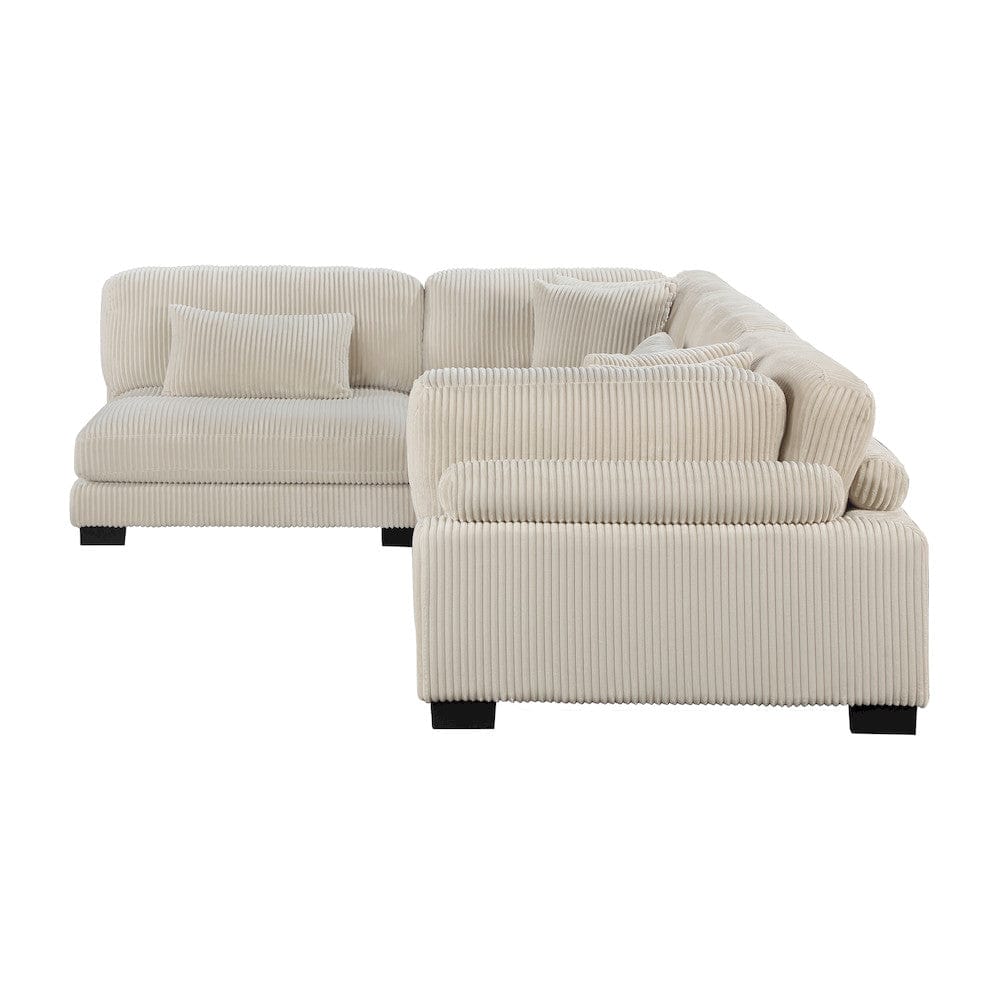 Homelegance  - Traverse 4-Piece Modular Sectional in Beige - 8555BEx4SC  view 4