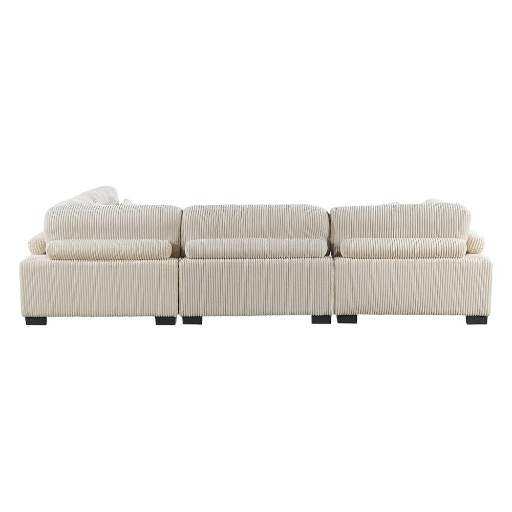 Homelegance  - Traverse 4-Piece Modular Sectional in Beige - 8555BEx4SC  view 6