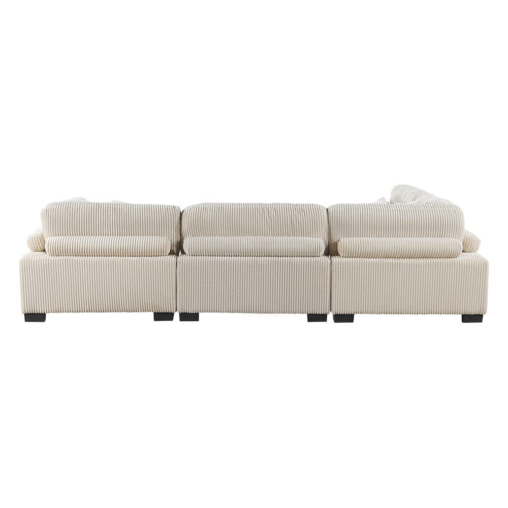 Homelegance  - Traverse 4-Piece Modular Sectional in Beige - 8555BEx4SC  view 7