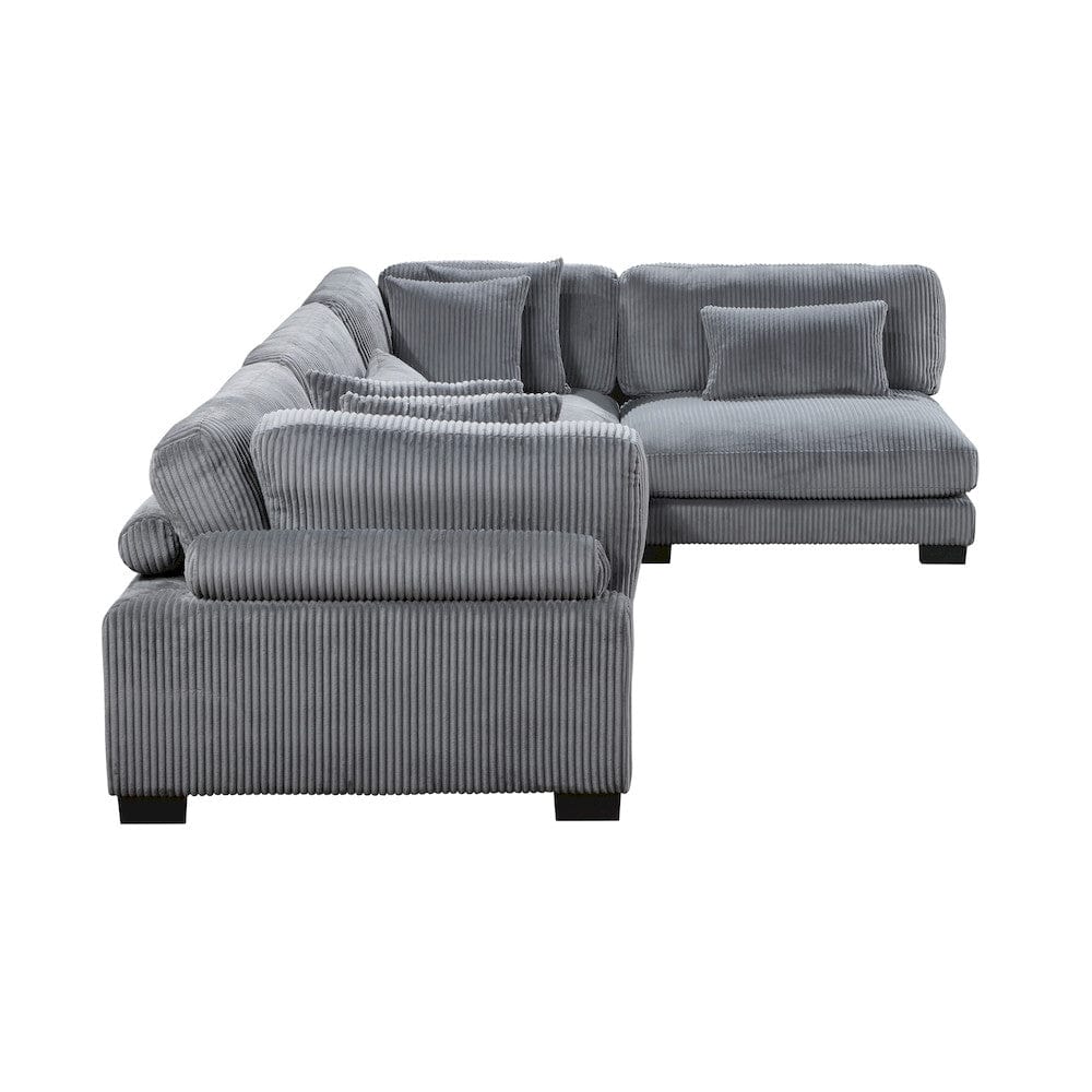 Homelegance  - Traverse 4-Piece Modular Sectional in Gray - 8555GYx4SC  view 4