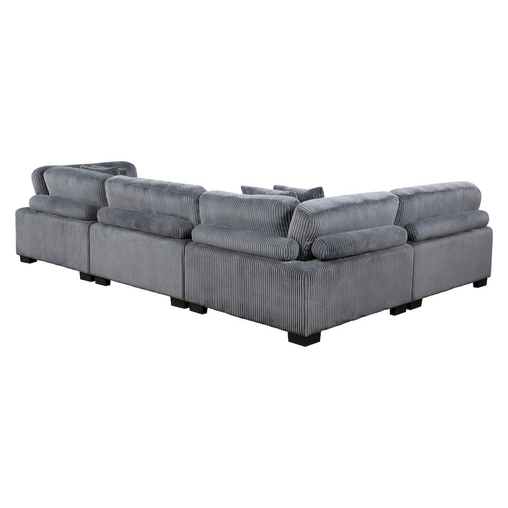 Homelegance  - Traverse 4-Piece Modular Sectional in Gray - 8555GYx4SC  view 9