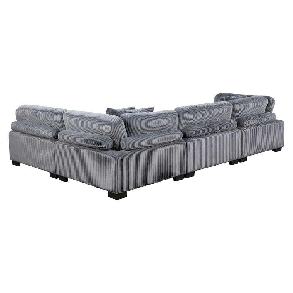 Homelegance  - Traverse 4-Piece Modular Sectional in Gray - 8555GYx4SC  view 10