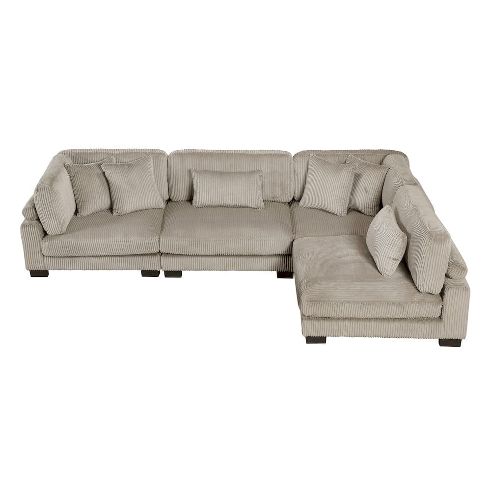 Homelegance  - Traverse 4-Piece Modular Sectional in Taupe - 8555GBx4SC  view 1