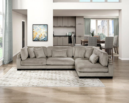 Homelegance  - Traverse 4-Piece Modular Sectional in Taupe - 8555GBx4SC  view 2