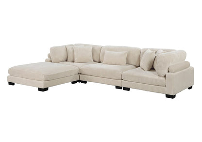 Homelegance  - Traverse 4-Piece Modular Sectional W/ Ottoman in Beige - 8555BEx4OT  view 1