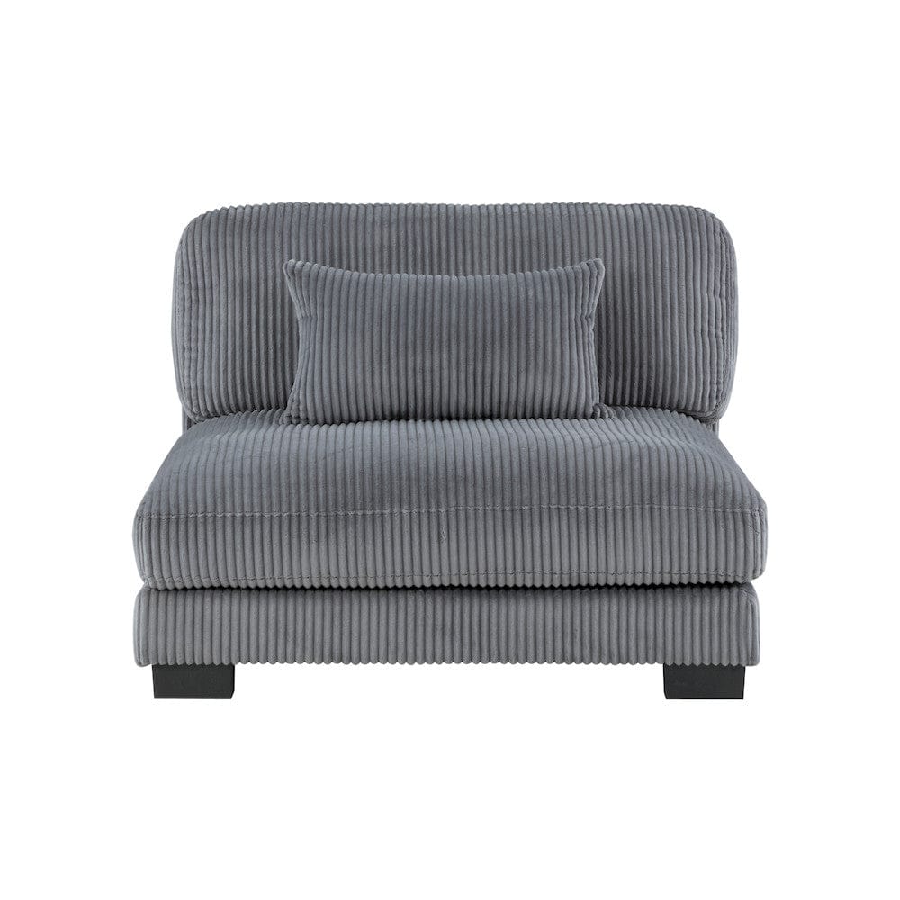 Homelegance  - Traverse 4-Piece Modular Sectional W/ Ottoman in Gray - 8555GYx2AC1CROT  view 4