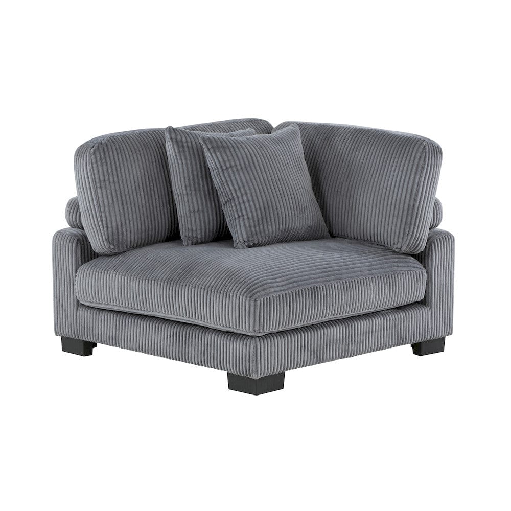 Homelegance  - Traverse 4-Piece Modular Sectional W/ Ottoman in Gray - 8555GYx2AC1CROT  view 12