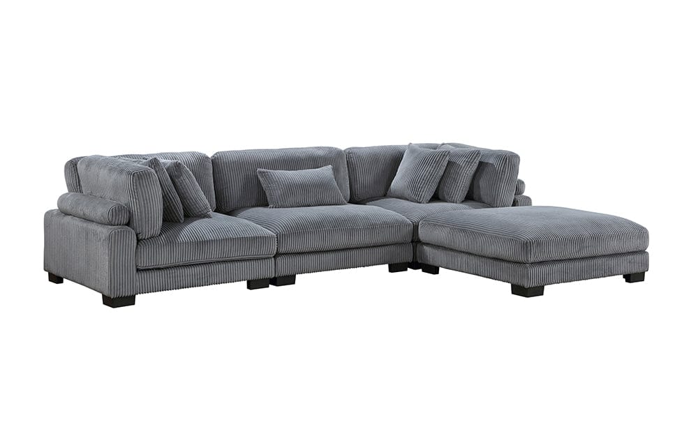 Homelegance  - Traverse 4-Piece Modular Sectional W/ Ottoman in Gray - 8555GYx4OT  view 1