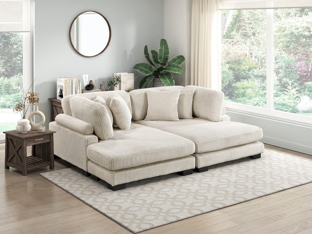 Homelegance  - Traverse 4-Piece Modular Sectional W/ Reversible Chaise - 8555BEx2AC2VC  view 3