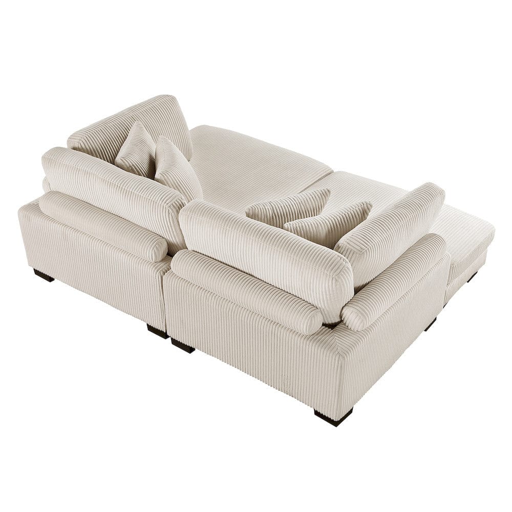 Homelegance  - Traverse 4-Piece Modular Sectional W/ Reversible Chaise - 8555BEx2AC2VC  view 7