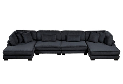 Homelegance  - Traverse 4-Piece Modular Sectional W/ Reversible Chaise - 8555BKx2AC2VC  view 1