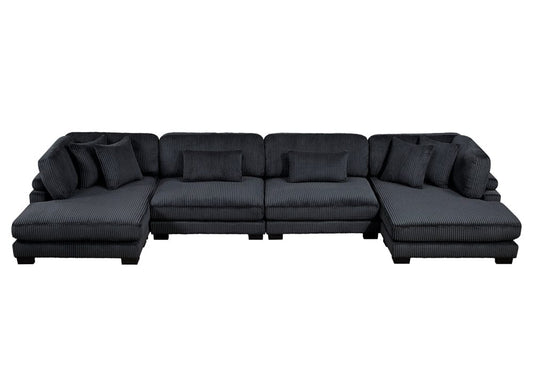Homelegance  - Traverse 4-Piece Modular Sectional W/ Reversible Chaise - 8555BKx2AC2VC  view 1