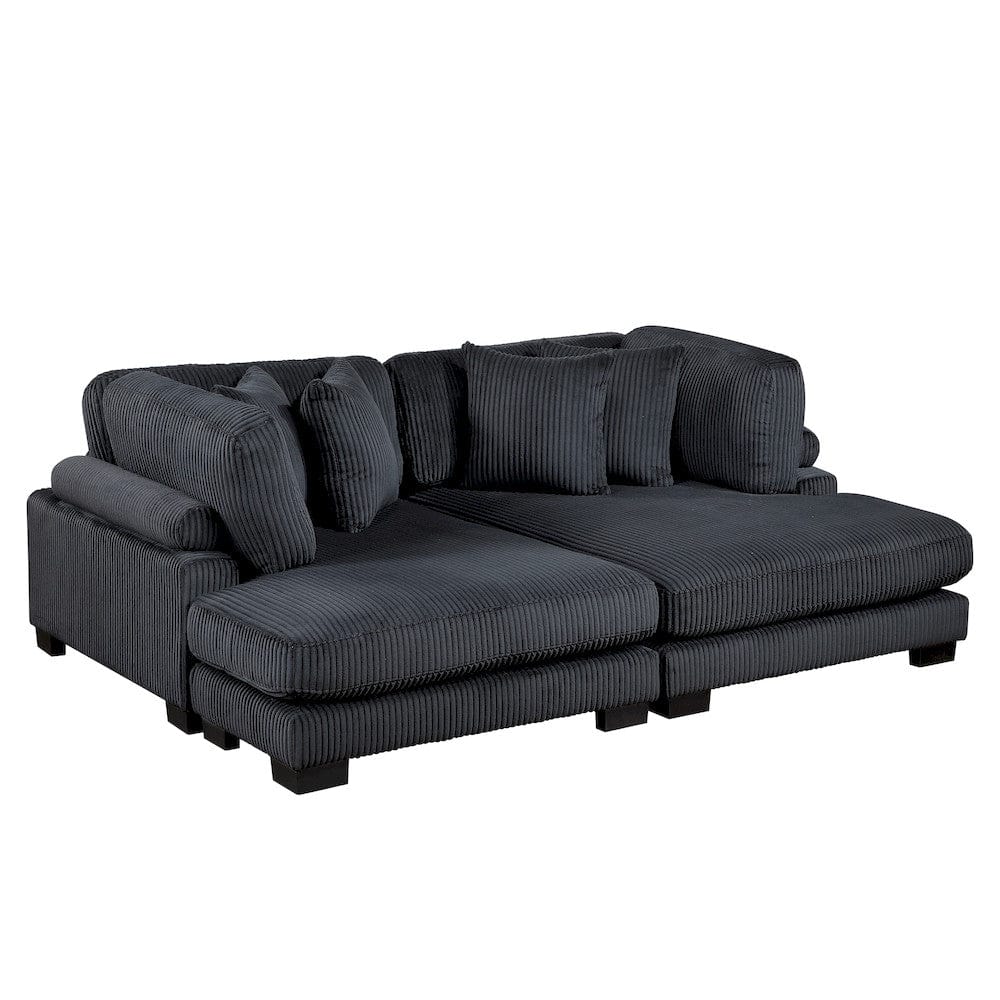 Homelegance  - Traverse 4-Piece Modular Sectional W/ Reversible Chaise - 8555BKx2AC2VC  view 4