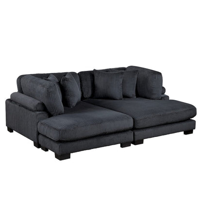 Homelegance  - Traverse 4-Piece Modular Sectional W/ Reversible Chaise - 8555BKx2AC2VC  view 4