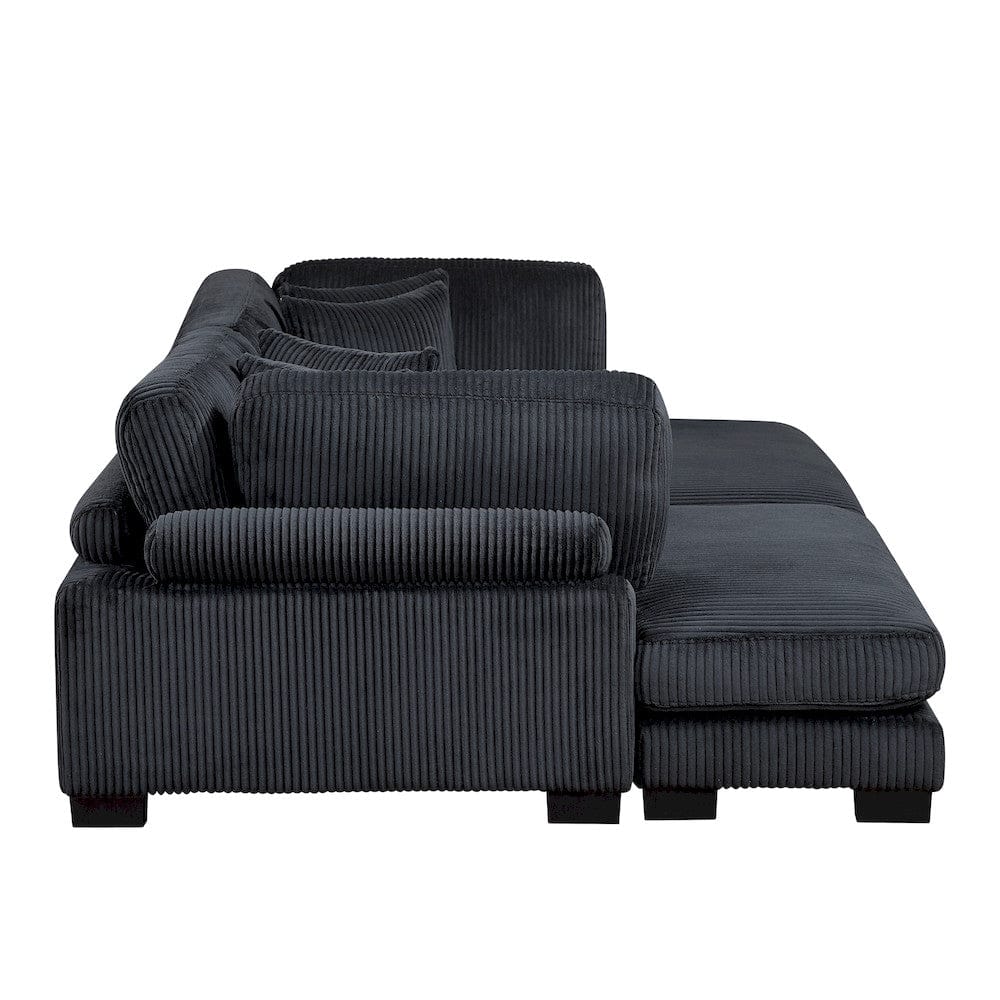 Homelegance  - Traverse 4-Piece Modular Sectional W/ Reversible Chaise - 8555BKx2AC2VC  view 6