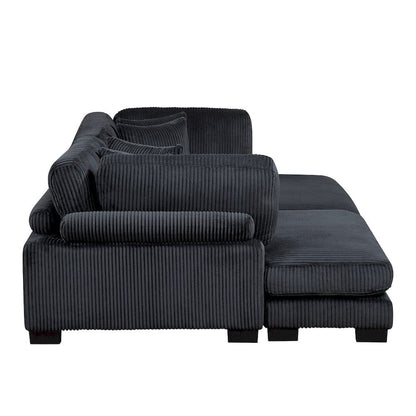 Homelegance  - Traverse 4-Piece Modular Sectional W/ Reversible Chaise - 8555BKx2AC2VC  view 6