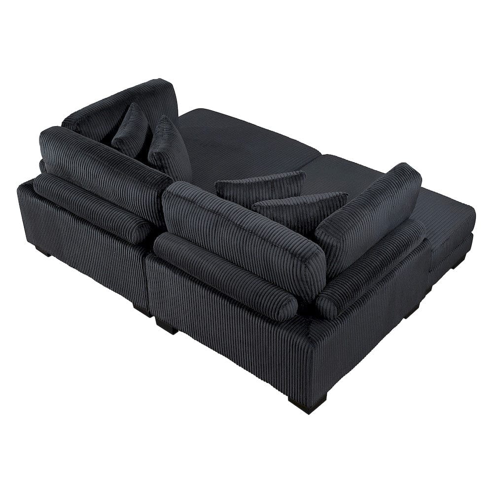 Homelegance  - Traverse 4-Piece Modular Sectional W/ Reversible Chaise - 8555BKx2AC2VC  view 7