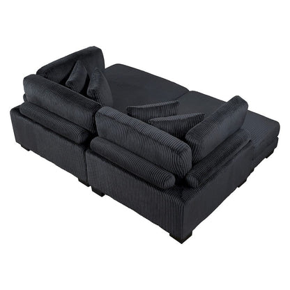 Homelegance  - Traverse 4-Piece Modular Sectional W/ Reversible Chaise - 8555BKx2AC2VC  view 7
