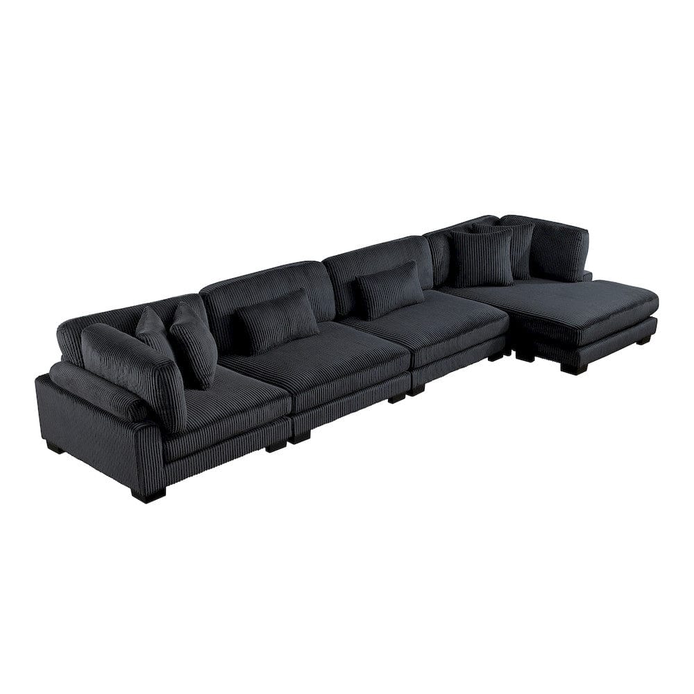Homelegance  - Traverse 4-Piece Modular Sectional W/ Reversible Chaise - 8555BKxCR2ACVC  view 11