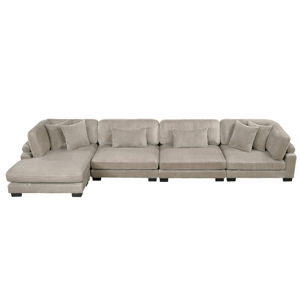 Homelegance  - Traverse 4-Piece Modular Sectional W/ Reversible Chaise - 8555GBxCR2ACVC  view 4