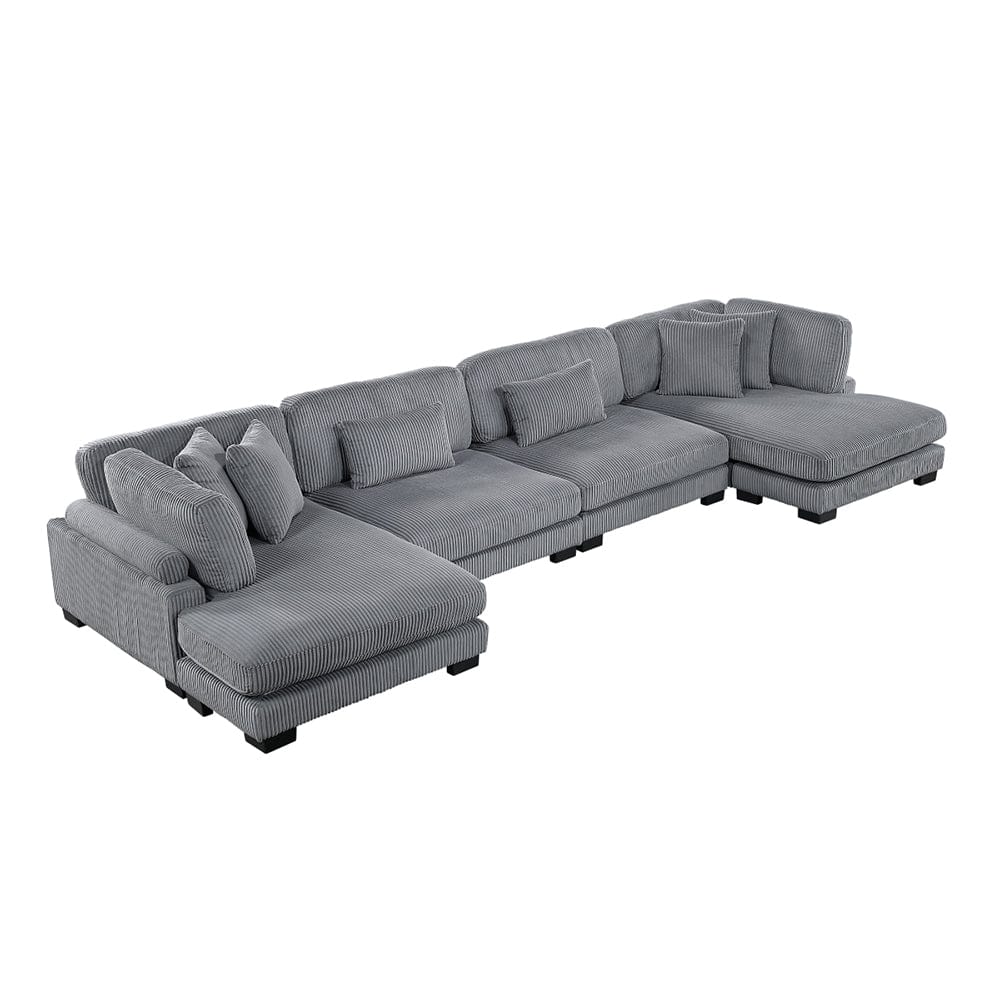Homelegance  - Traverse 4-Piece Modular Sectional W/ Reversible Chaise - 8555GYx2AC2VC  view 1