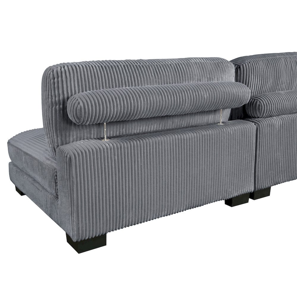 Homelegance  - Traverse 4-Piece Modular Sectional W/ Reversible Chaise - 8555GYxCR2ACVC  view 5