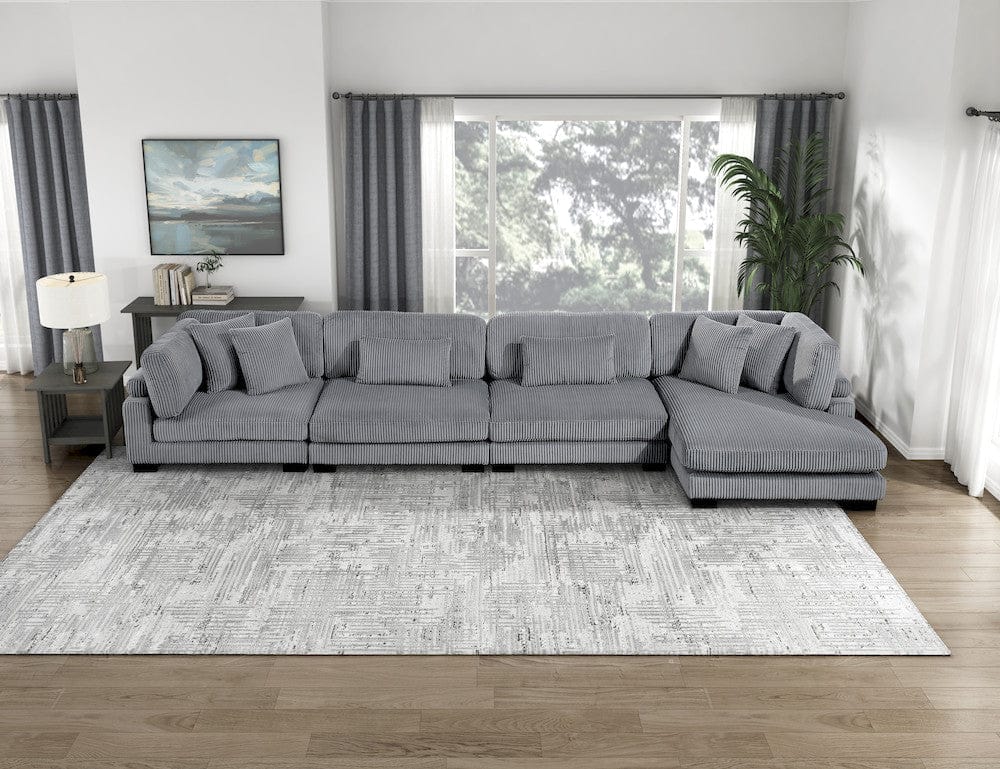 Homelegance  - Traverse 4-Piece Modular Sectional W/ Reversible Chaise - 8555GYxCR2ACVC  view 6