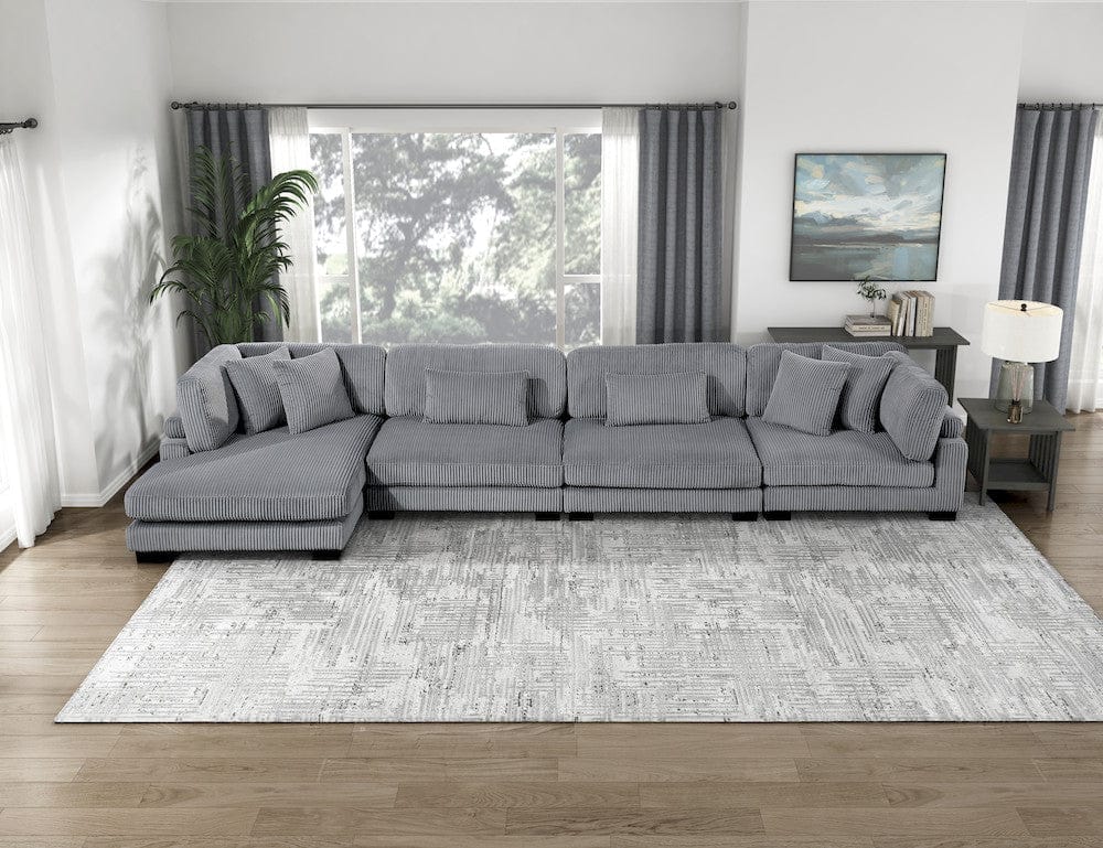 Homelegance  - Traverse 4-Piece Modular Sectional W/ Reversible Chaise - 8555GYxCR2ACVC  view 7
