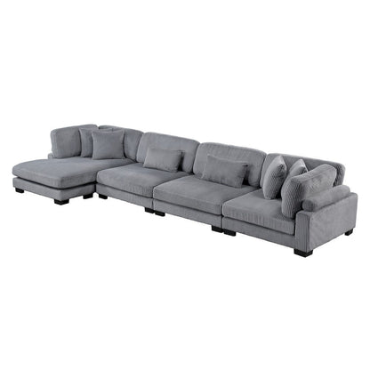 Homelegance  - Traverse 4-Piece Modular Sectional W/ Reversible Chaise - 8555GYxCR2ACVC  view 9