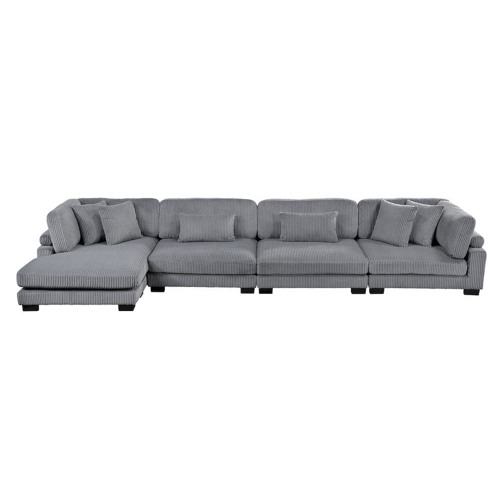 Homelegance  - Traverse 4-Piece Modular Sectional W/ Reversible Chaise - 8555GYxCR2ACVC  view 11