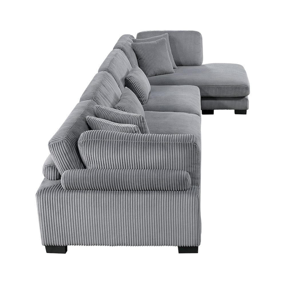 Homelegance  - Traverse 4-Piece Modular Sectional W/ Reversible Chaise - 8555GYxCR2ACVC  view 12