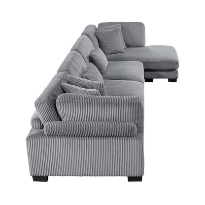 Homelegance  - Traverse 4-Piece Modular Sectional W/ Reversible Chaise - 8555GYxCR2ACVC  view 12