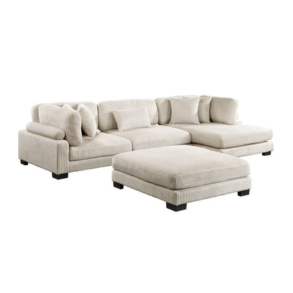Homelegance  - Traverse 4-Piece Modular Sectional W/ Reversible Chaise and Ottoman - 8555BExCRACVCOT  view 1