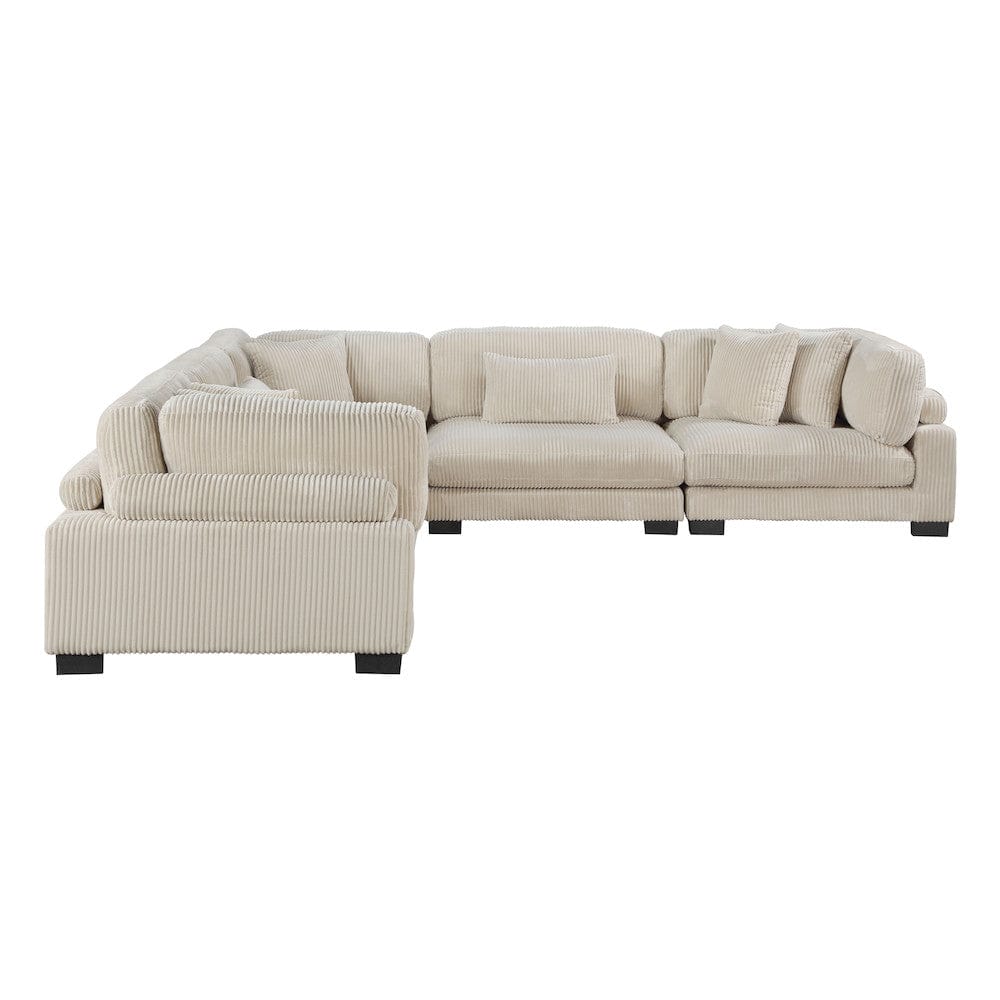 Homelegance  - Traverse 5-Piece Modular Sectional in Beige - 8555BEx2AC3CR  view 3