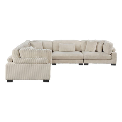 Homelegance  - Traverse 5-Piece Modular Sectional in Beige - 8555BEx2AC3CR  view 3
