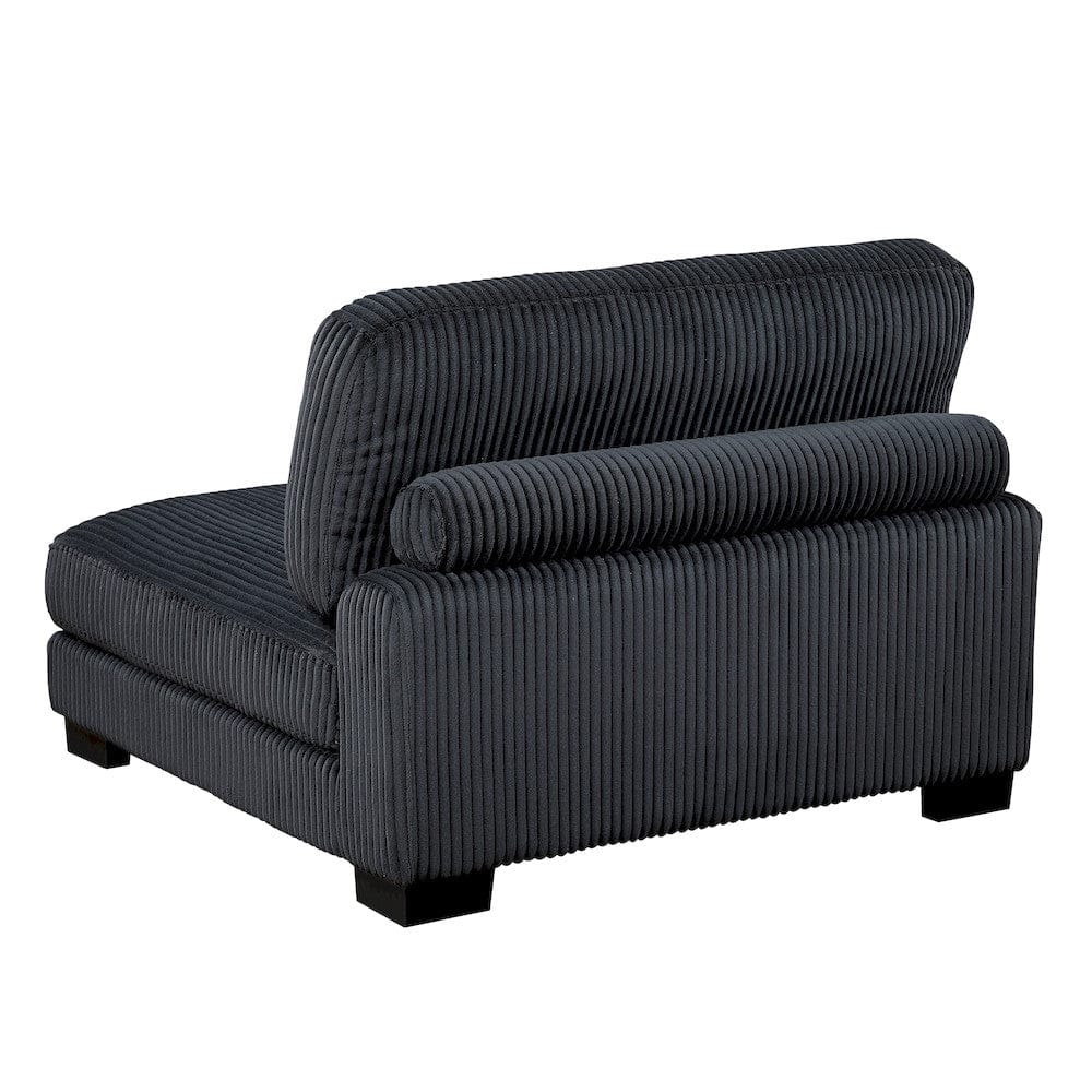 Homelegance  - Traverse 5-Piece Modular Sectional in Black - 8555BKx2AC3CR  view 3
