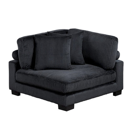 Homelegance  - Traverse 5-Piece Modular Sectional in Black - 8555BKx2AC3CR  view 10