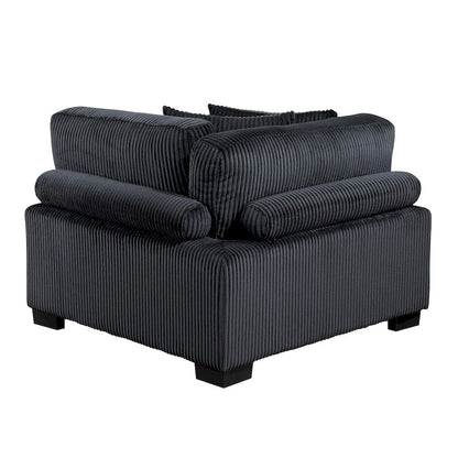 Homelegance  - Traverse 5-Piece Modular Sectional in Black - 8555BKx5SC  view 3